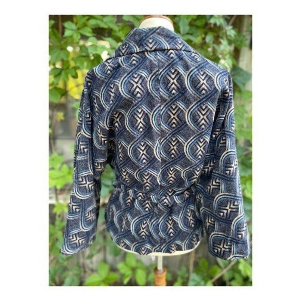 Vintage 70s Holt Renfrew Cotton Velvet Short Coat Fall Jacket - Picture 8 of 15